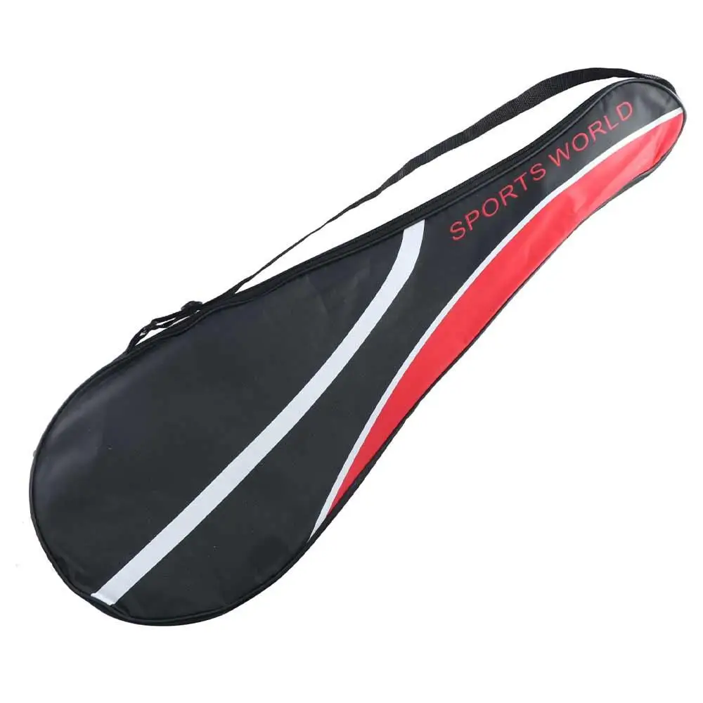 Oxford Cloth Badminton Racket Bag Adjustable Strap Racket Cover Shuttlecock Bag Racket Organizing Shoulder Bag Squash