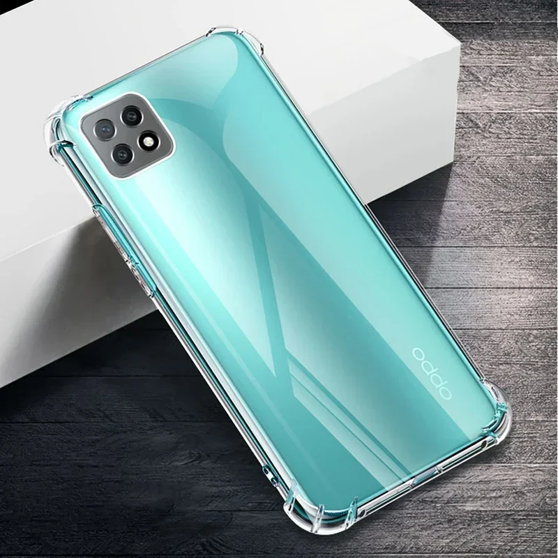 Thickened Anti Drop Phone Cases Cover for OPPOA73 OPPO A73 A 73 2020 4G 5G Clear TPU Shockproof Fall-proof Bumper Airbag Corners