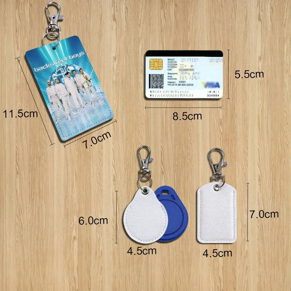I Want It That Way BSB Card Holder With Keychain Executive Protection For Bank Credit Subway Bus Case