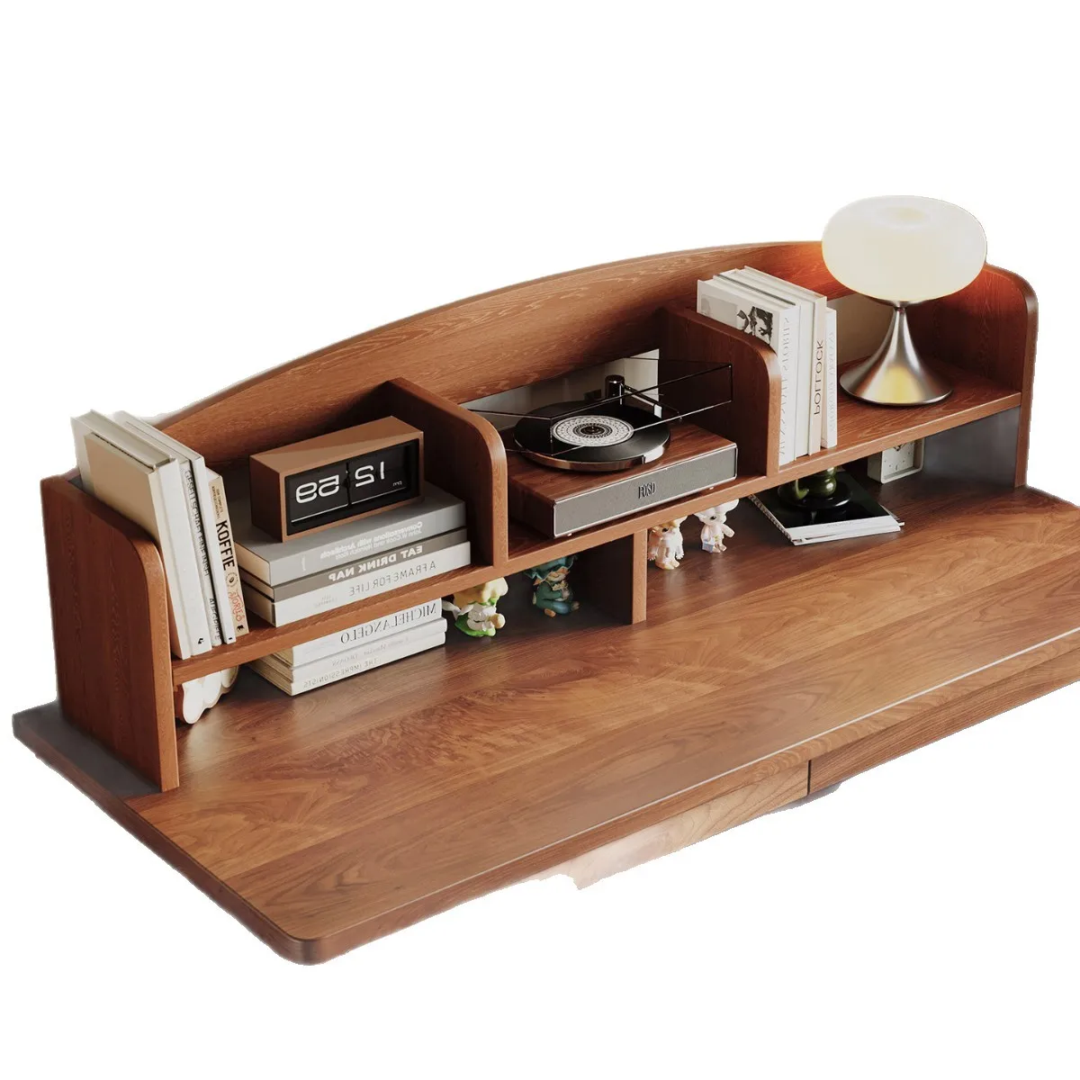 Solid Wood Bookshelf Bookstand Baffle Storage Rack Desktop Organizing Rack Folder Office Folder Desktop Rack