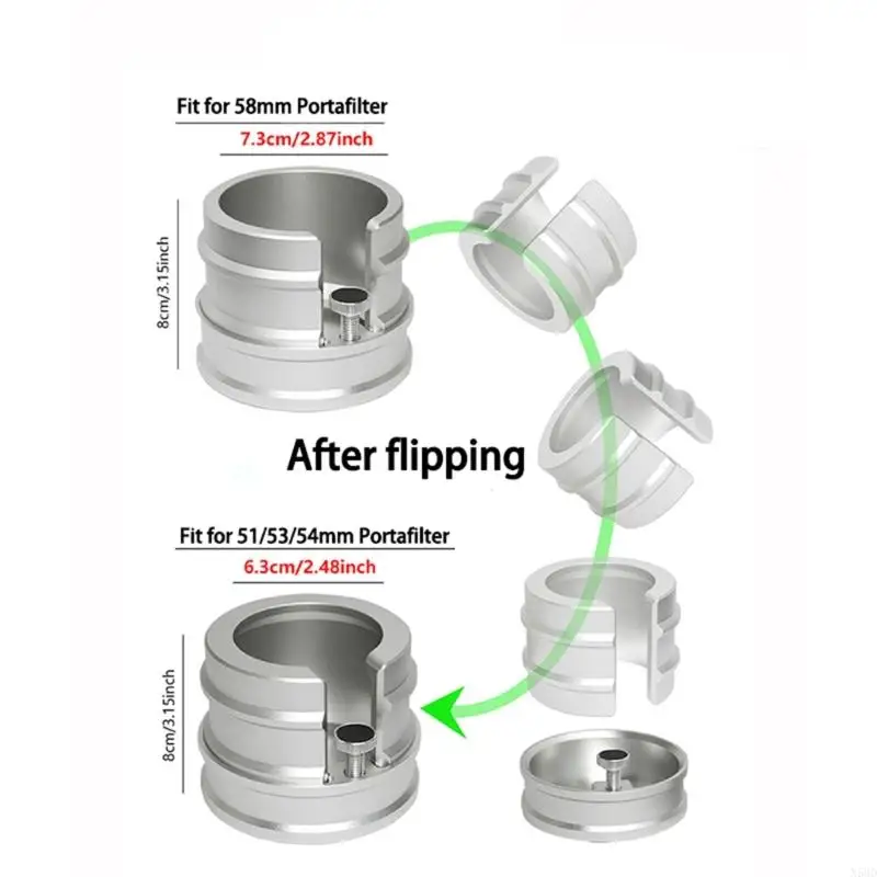 Кофейная ручка нажатия базовой алюминиевой сплав кофе порошковой пудровой тампер эспрессо porfilter n58d