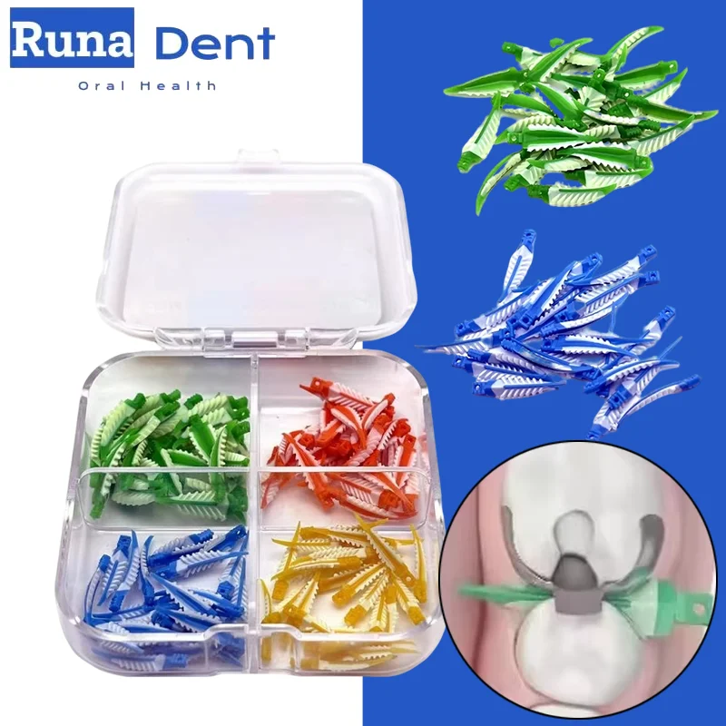 Dental Wedges Kit Autoclaved Matrix Band Silicone Adaptive Composite Filling Restoration Dental Kit