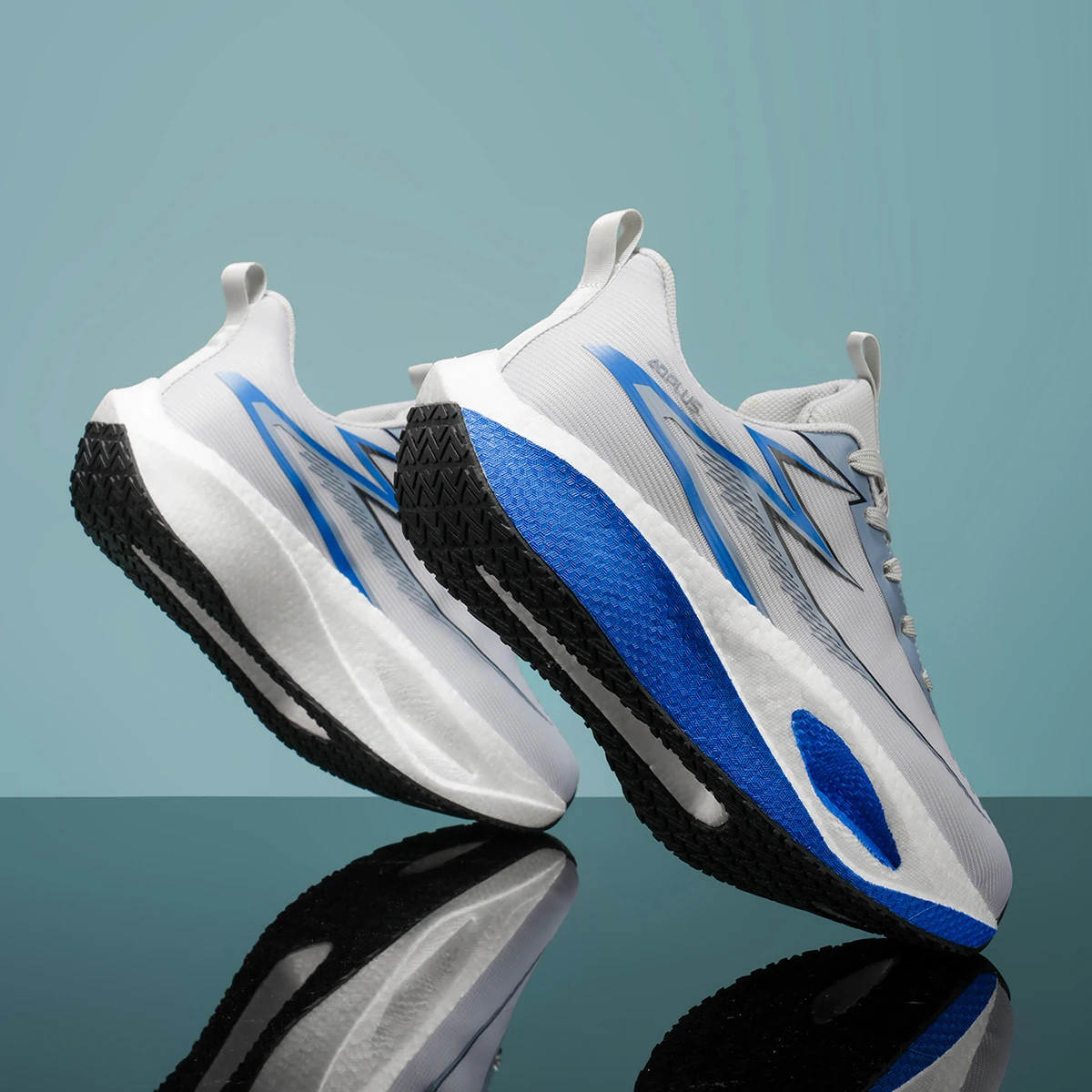 Herren-Freizeitsportschuhe, Herren-Marathon-Laufschuhe für professionelle Wettkämpfe, leichte Sportschuhe aus gewebtem Mesh-Material, hochelastische, dämpfende Sohle, rutschfest, abriebfest, schlichtes Design, für Langstreckenläufe im Freien, Fitnesstraining, Herren-Sportschuhe zum Laufen. – Detail 11
