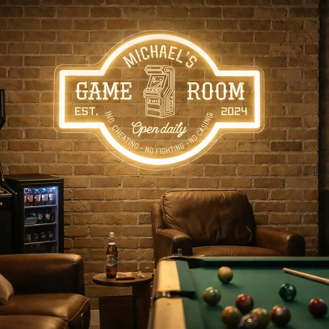 Custom Game Room Neon Sign Gamer Tag Sign Game Room Decor Gift For Streamers