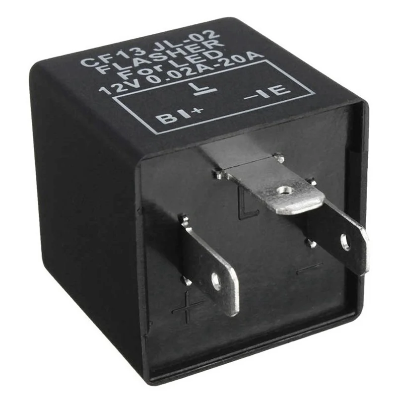 Ac29-10X Car 3-Pin CF-13 Electronic LED 12V Flasher Relay Fix For Turn Signal Blinker