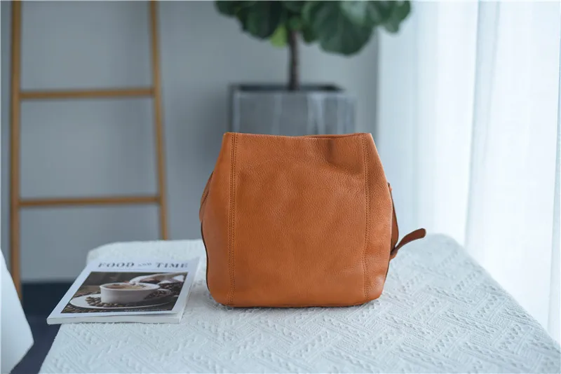 Fashion Vintage Designer Handmade Genuine Leather Ladies Shoulder Bag Casual Outdoor Party Luxury Soft Cowhide Women's Handbag