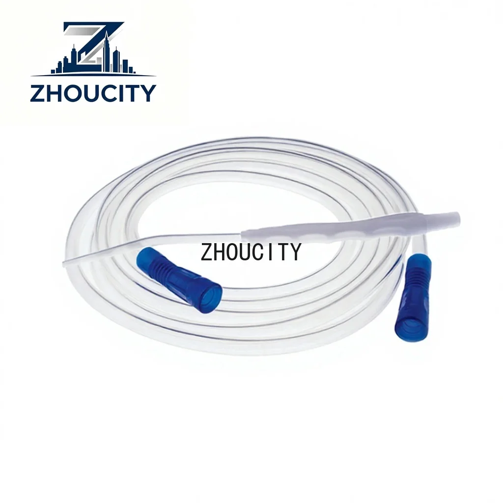 High Quality Sealand 3 Meter Medical Grade PVC Suction Catheter Connectors Fine Aspiration Handle Tip Control Vent CE