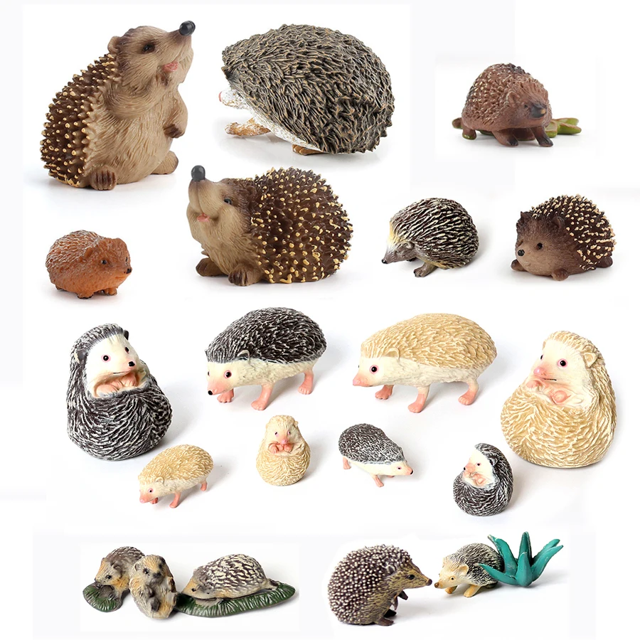 

Plastic Realistic Jungle Forest Animals Hedgehogs Toy Figures,Hedgehog Figurines Garden Statues Cake Topper Party Favor