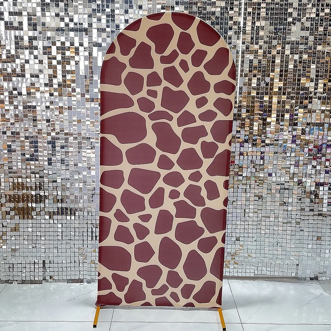 Giraffe skin Arch Backdrop Cover for Birthday Baby Shower Party Decoration,Elastic Fabric,Non-fading Pattern