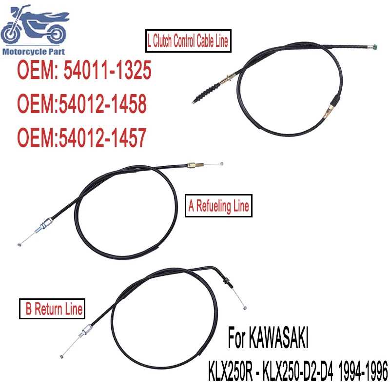

Motorcycle Clutch line Throttle Cable Line For KAWASAKI KLX250 KLX 250 1992-2007 #c