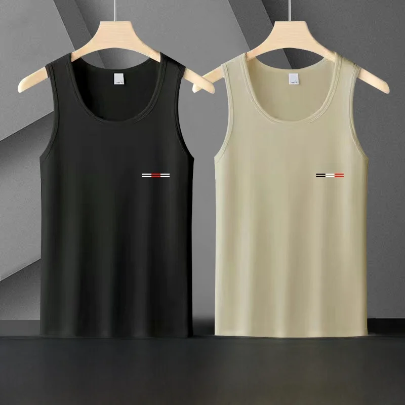 

Men's Sports Vest Youth Large Size Base Shirt Inner Wear Shoulder Pad Summer Sweatshirt Elastic Fitting Breathable Lightweight