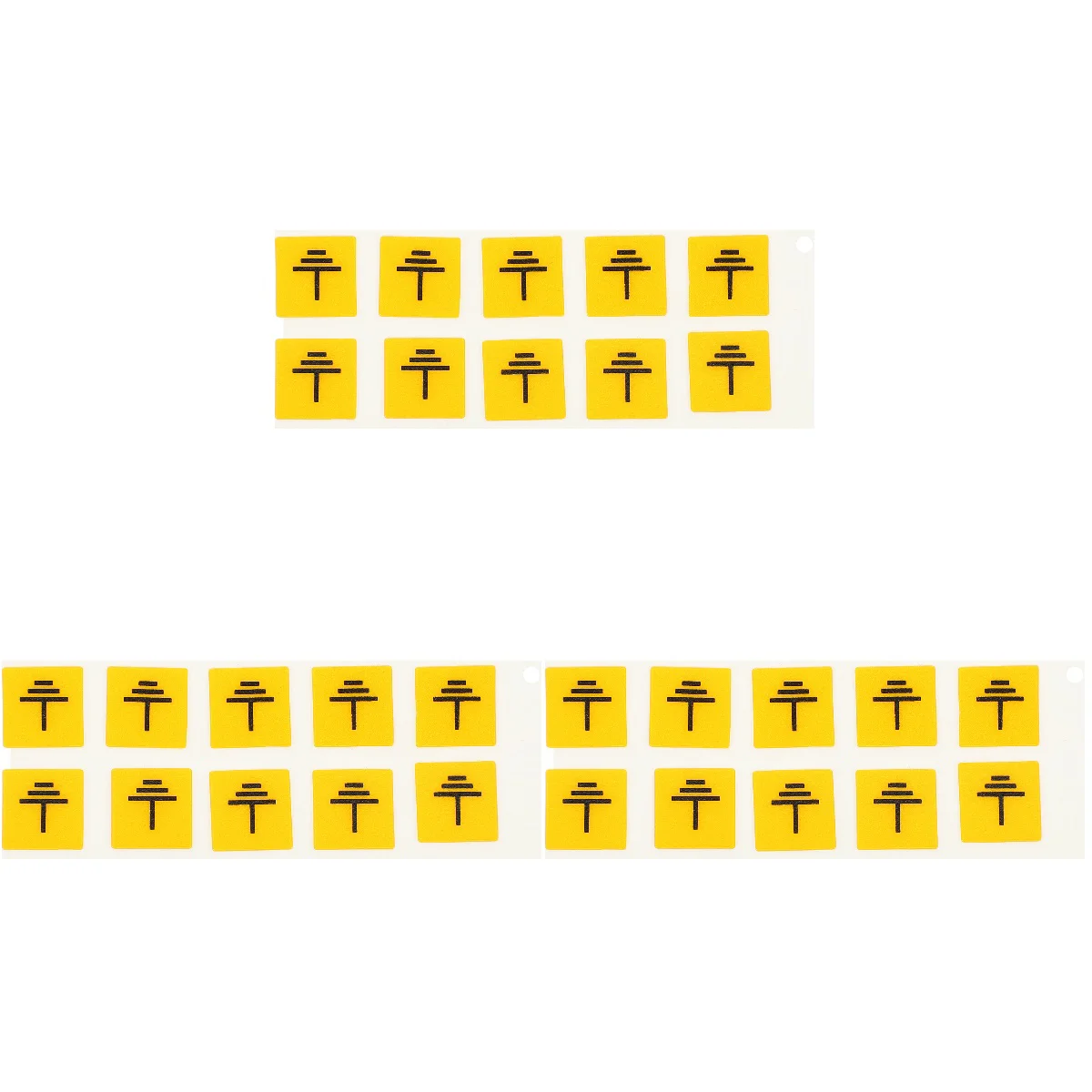 3 Pack Ground Decals Electrical Grounding Stickers Sign Panel Labels Fence Baby