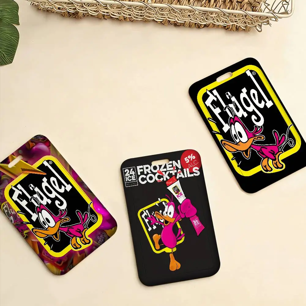 Estuche para Tarjetas de Identificación Flugel, Porta Tarjetas con Cordón para Exposiciones, Porta Credenciales, Porta Pasos para Empleados