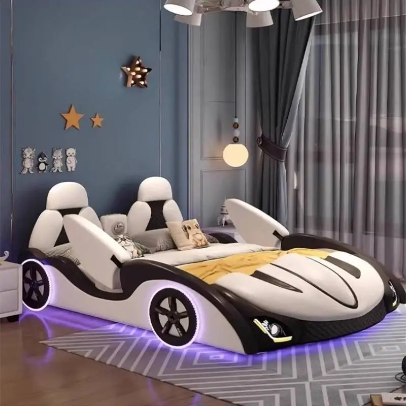 

Nordic Guardrail Kids Beds Minimalist Luxury Design Modern Kids Beds Single Custom Wooden Lettino Per Bambini Furniture Home