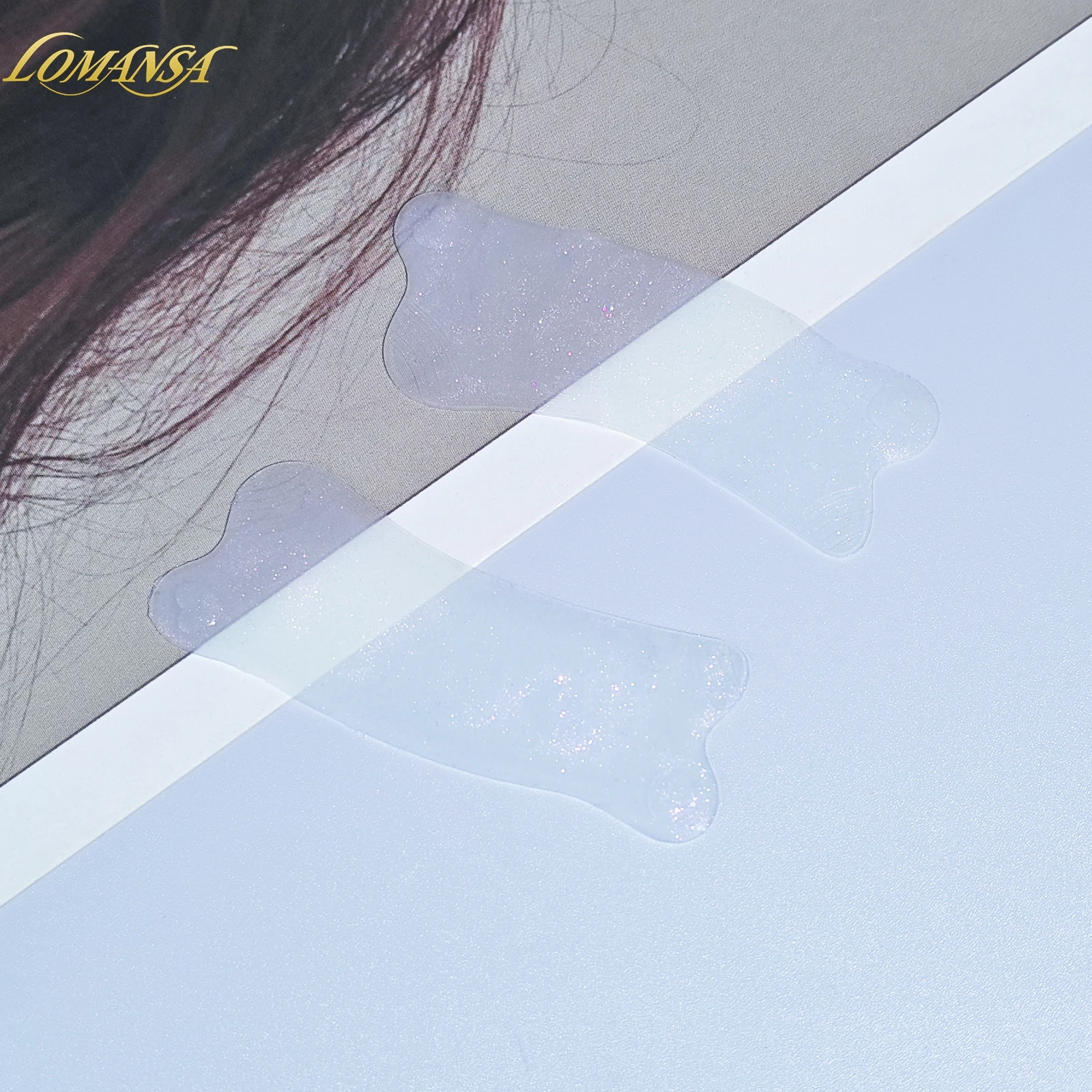 Lomansa réutilisable 1 paire ours collante coussinets pour les yeux coussinet de levage de cils Extension de cils Super collant sous les yeux Gel Patch santé outil de beauté