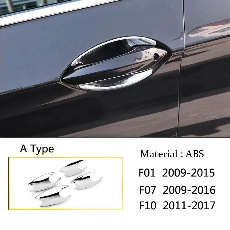 For BMW 5 Series 520li 525li7 F10 GT F01 F07 Automotive Parts New Chrome Alloy Door Handle Bowl Rack Molded Cover Decorative