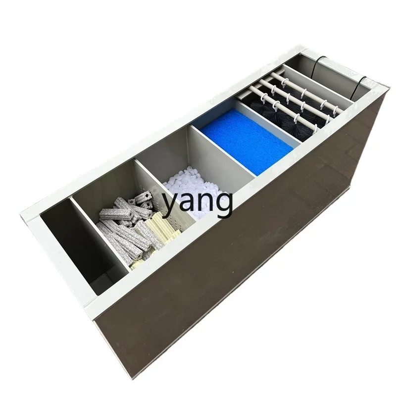 XYY large fish tank Koi fish pond fluidized bed filter box precipitation dry and wet separation fish box