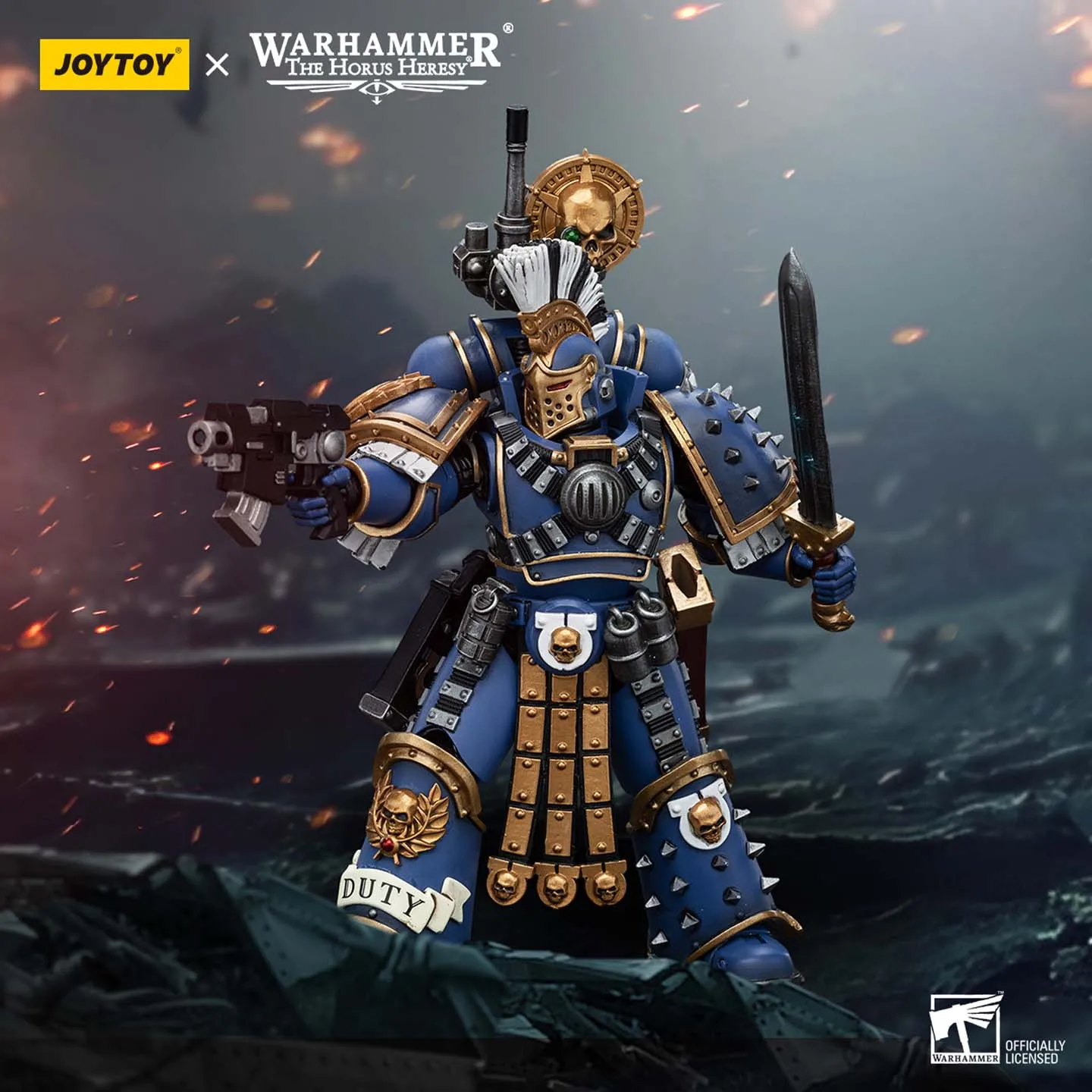 

JOYTOY Dark Source Warhammer Extreme Warrior JT00232 Remus Wentanus Surrounding Mobile Soldier 1:18 Model Handheld Model Play