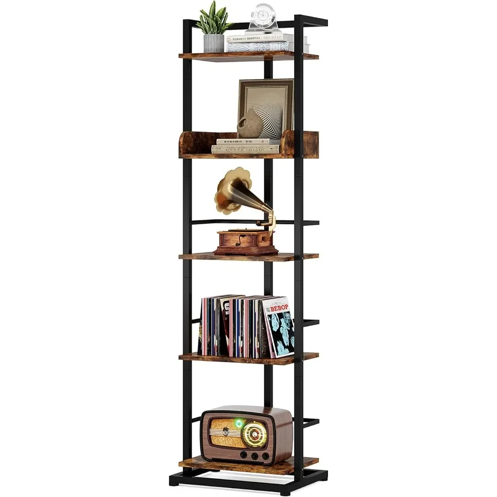 

Wooden Bookcase, Display Shelf and Room Divider, Freestanding Decorative Storage Shelving