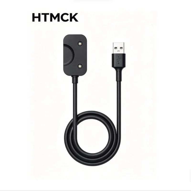 HTMCK 1M 자석 충전 케이블, 시계 어댑터, USB 포트용, 갤럭시 핏3 R390 스마트 팔찌와 호환.
