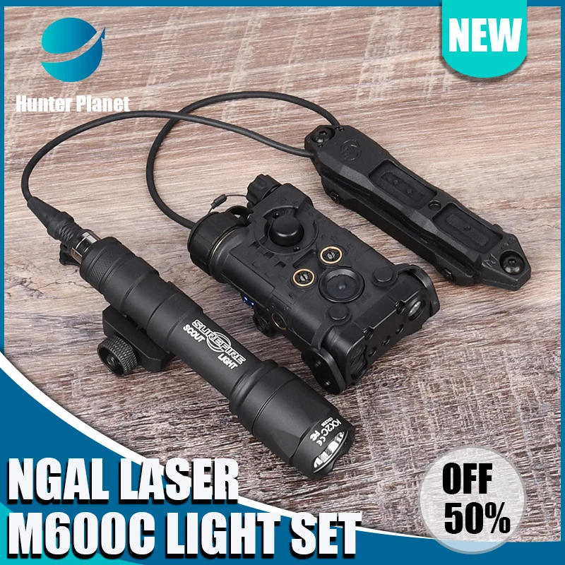 WADSN Tactics NGAL Red Green Blue laser Indicator Surefir M600C Hunting Scout Light With AXON Dual Control Switch Fit 20MM Rail