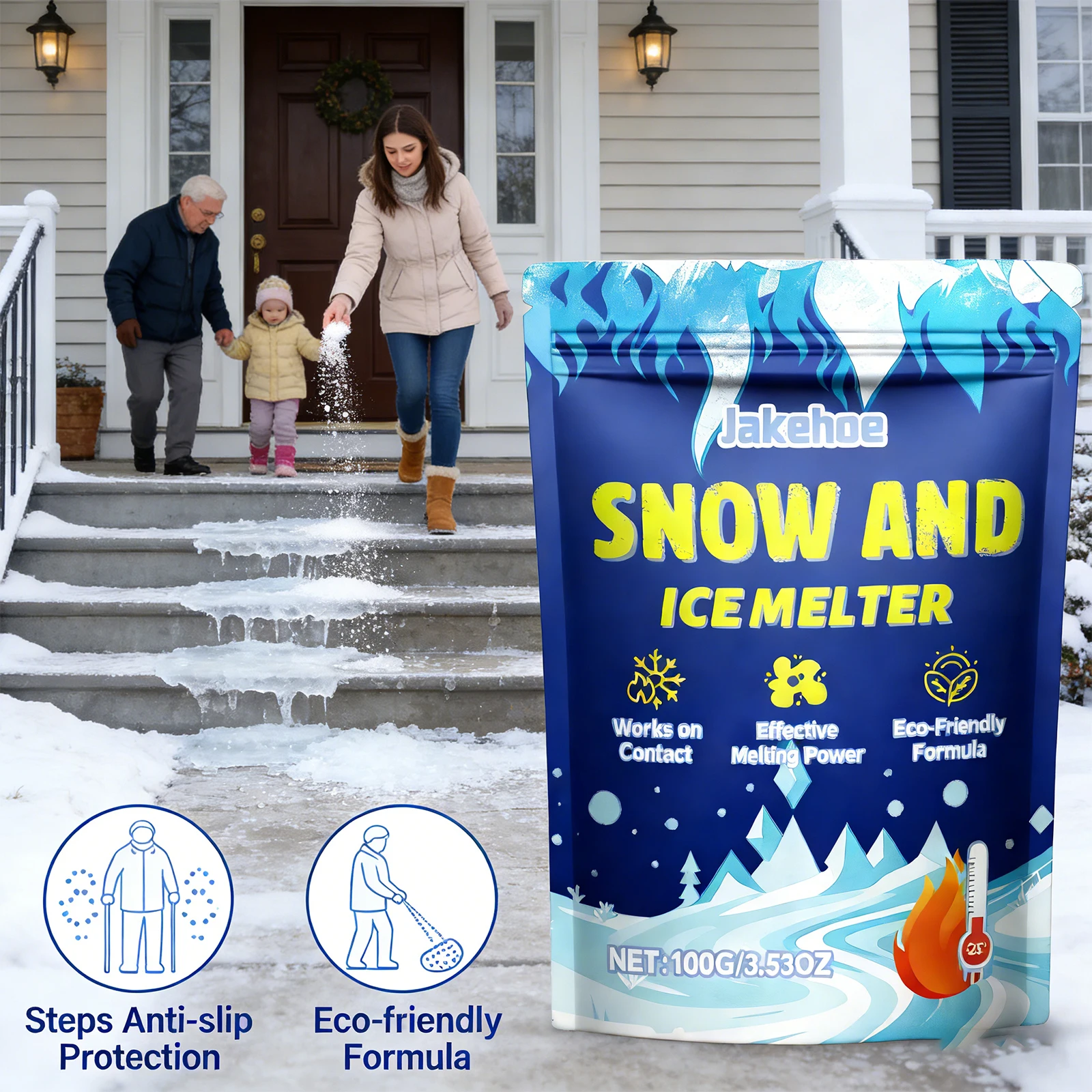 

De Icing Agent Quickly Melting Snow Special for Car Rearview Mirror and Maintain Clear Field of View Anti Snow Portable Cleaner