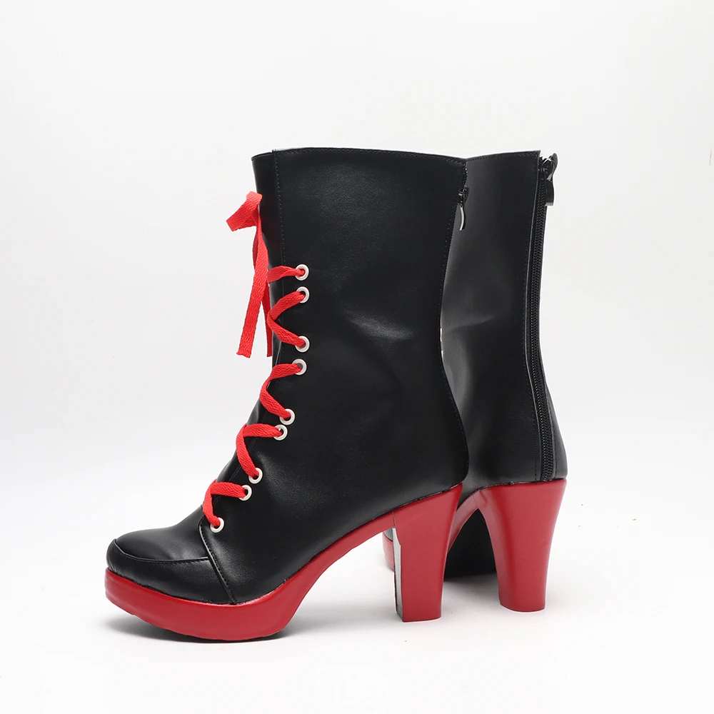 Zapatos de Cosplay Kosaka Wakamo, botas, juego de archivo azul, zapatos de kimono bonitos de Anime para mujer, traje de Carnaval de Halloween con