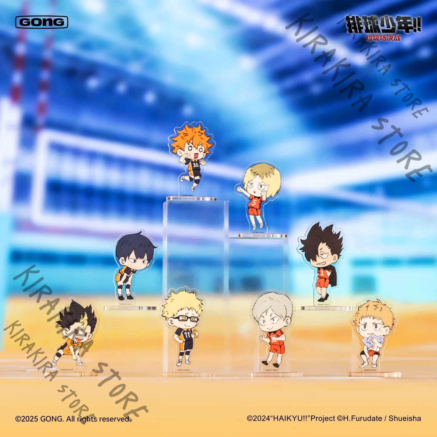 Anime distributie!! Yaku Morisuke Kozume Kenma Lev Haiba Acryl Staande Teken Beeldje Badge Officiële Ornament Kerstcadeau