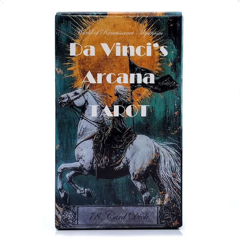 Da Vinci's Arcana Tarot Handcrafted Tarot Deck Mystical Art Tarot Cards Set For Intuitive Readings Spiritual Guidance,