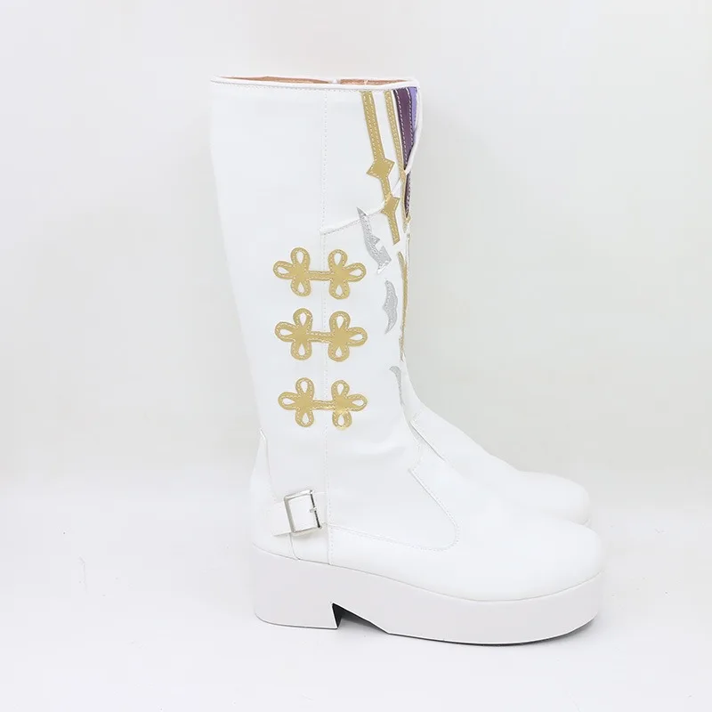 Scarpe cosplay Xavier Love and Deepspace Puntelli cosplay Scarpe in pelle PU Stivali di carnevale di Halloween Accessori anime realizzati su misura