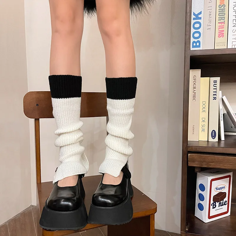 Jambières JK pour femmes, Lolita Girl Harajuku avec de l'espoir Cosplay, chaussette de danse au genou, chaussettes 03 d'extérieur, correspondance de documents