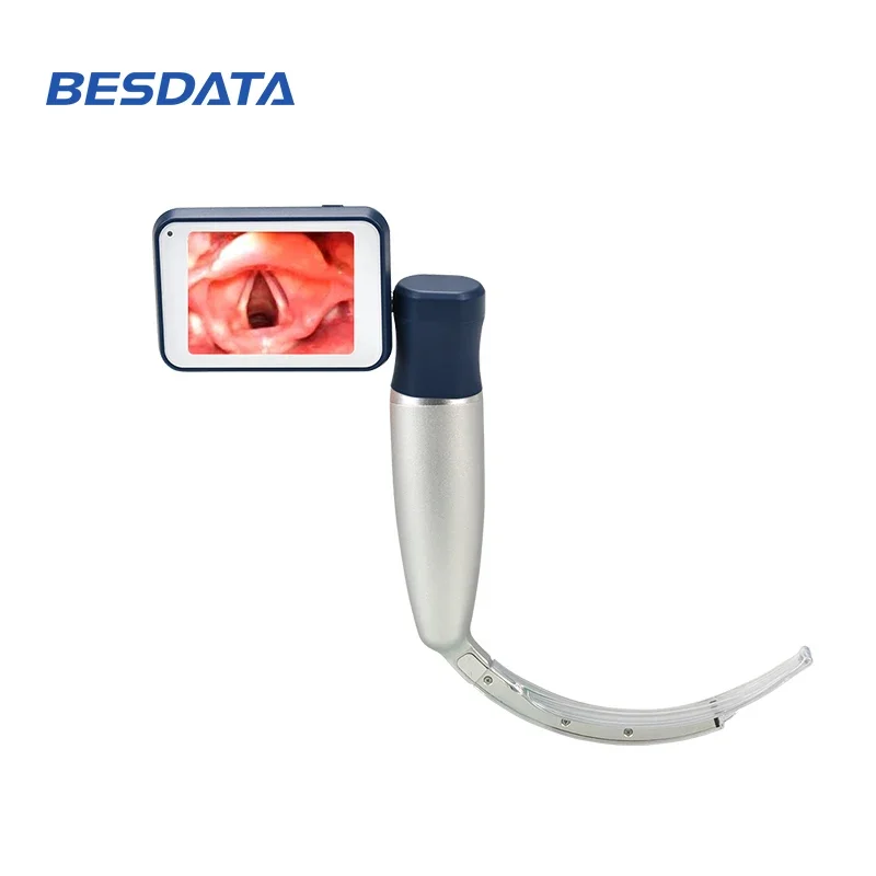 HD image BESDATA Video Larynogoscope 6 Size Blades for Intubation Airway Type of Video Laryngoscope