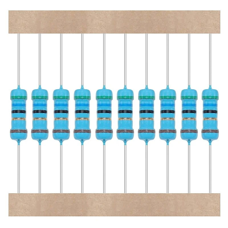 1/2W Resistor Assortment 40Values, 400 PCS, Metal Layer Resistors, 1 to 1M Ohm Resistors, Electronic Resistor Kit, ±1% Tolerance