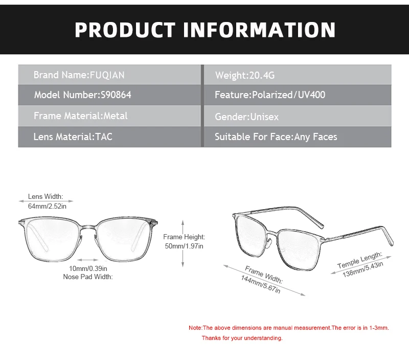 Klassische Quadratische Polarisierte Sonnenbrille Männer Luxus Metall Rechteck Sonnenbrille Männlich Vintage Nachtsicht Driving Shades UV400 – Detail 4