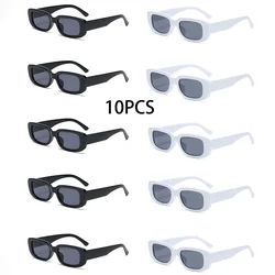 10 PCS Square SunGlasses, Decorative And Fashionable Glasses Suitable For Daily Travel And Play Shades Beach Accessories