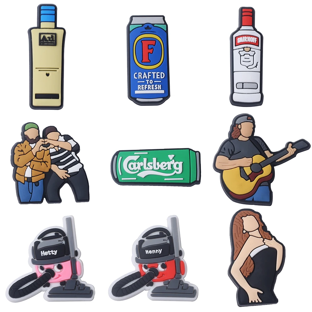 19pcs/set Wine and snacks Series ​for Shoe Charms Accessories for Classic Clog Shoe Decoration Kids Gifts