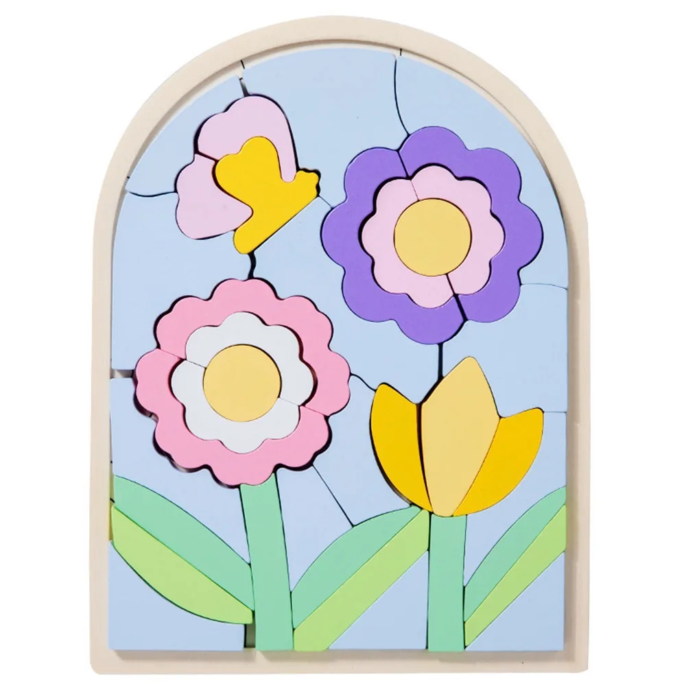 

Разноцветные деревянные блоки-радуга, деревянные фигуры неправильной формы, головоломки для развития когнитивных способностей