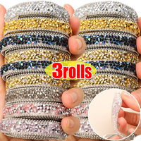 1/3rolls Water Diamond Self Adhesive DIY Handmade Jewelry Diamond Adhesives Accessories Self Adhesives Flash Diamond Adhesive