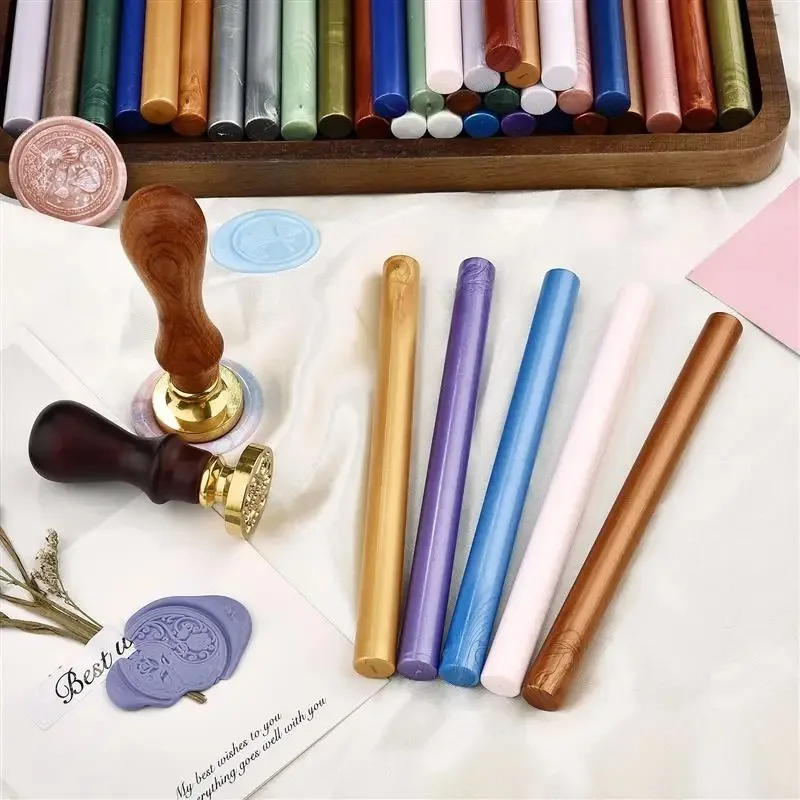 Melt Sealing Wax Stick Gun Custom Stamp Wedding Party Invitation Fashion Gift Decoration Sealing Wax Seals Seal Supplies Arts