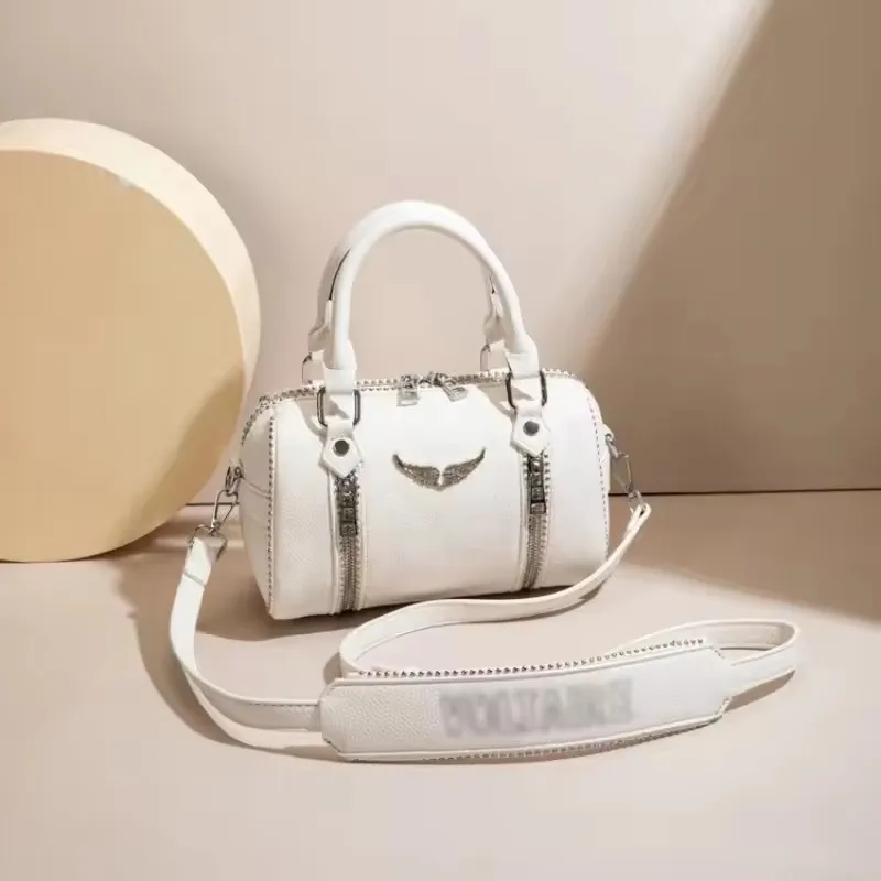 2026 NewVintage Classic Leather Diaper Bag For Women Elegant Solid Color Commuter Purse Best Superstar Show Unique Casual Design