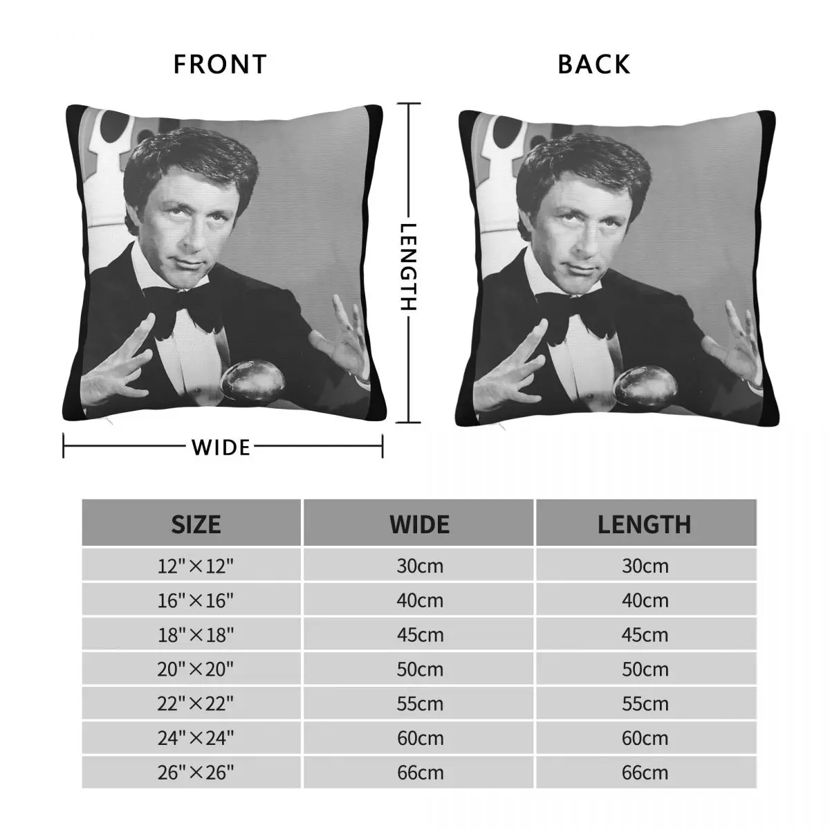 Bill Bixby Art Square Pillowcase Polyester Linen Velvet Printed Zip Decor Pillow Case Sofa Cushion Cover
