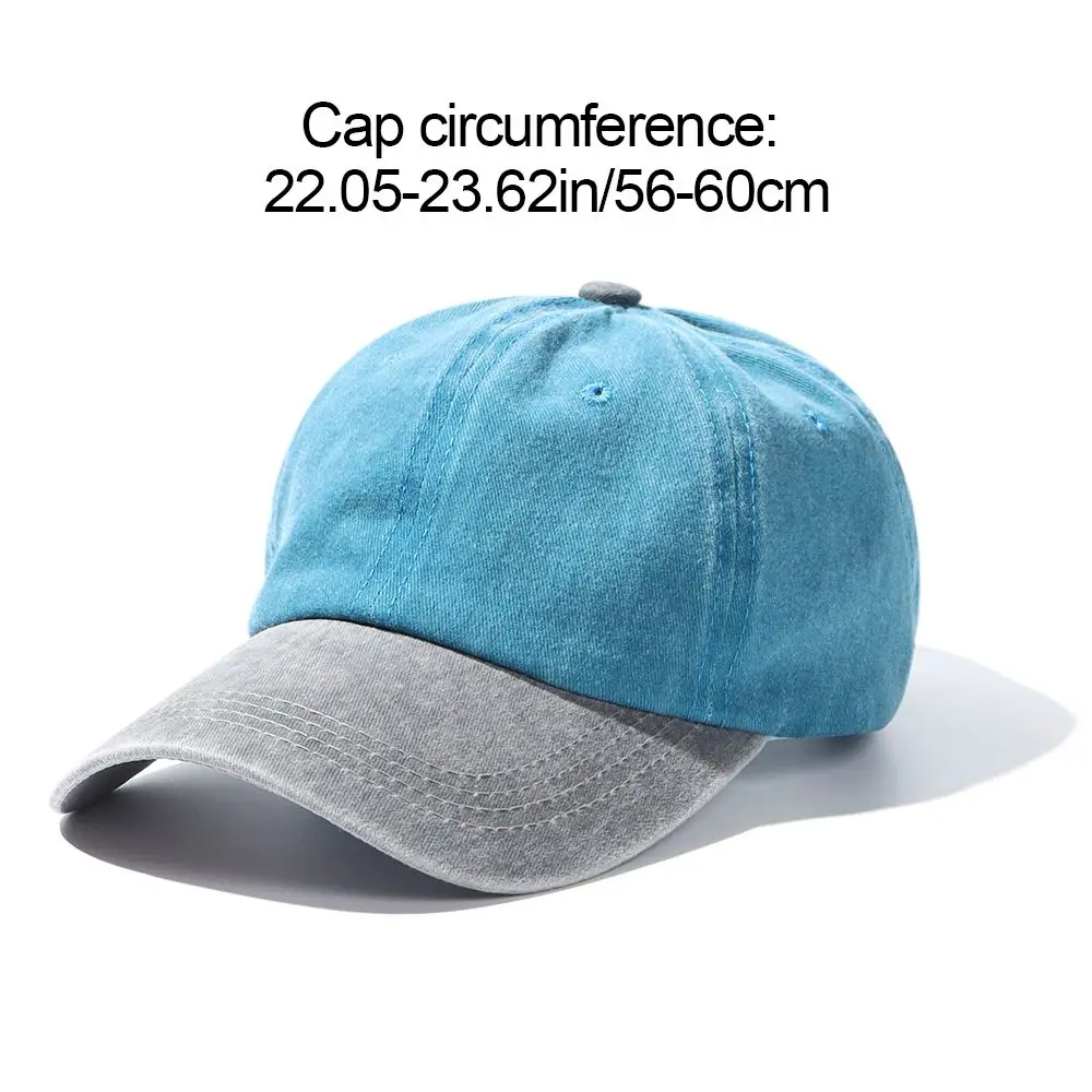 Fashion Distressed Faded Caps Adjustable Baseball Hats WASHED DENIM Cap Outdoor Sports Sunscreen Hats Men Women SunHats