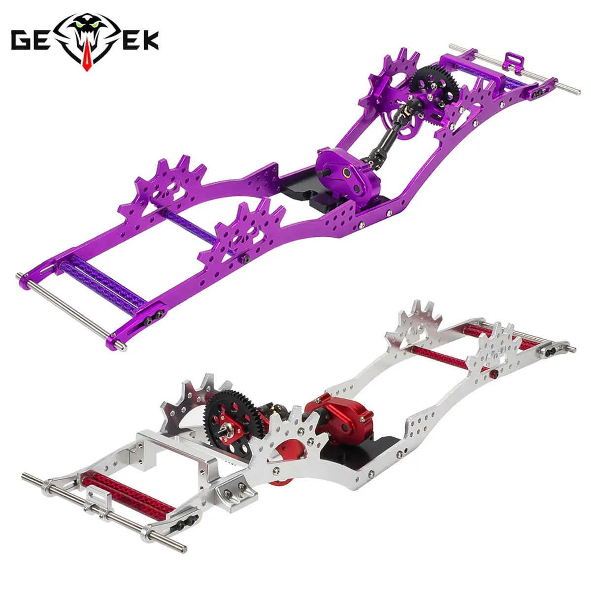 Cnc aluminium lcg chassis schienen setzen cms servo montage panhard halterungen für 1/10 rc crawler scx10 capra achs cheater rigs comp baut