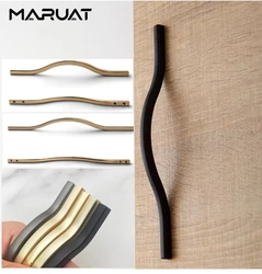 Nordic Handles for Cabinets and Drawers Kitchen Furniture Handles Modern Luxury Gold Wardrobe Drawer Handle Cabinet Door Handle