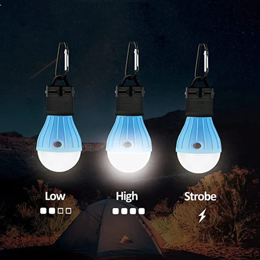 SPORTFUNSF Portable Bright Camping Tent LED Light Bulb Outdoor Waterproof Hanging Lamp Emergency Lights Battery Lantern BBQ Camp