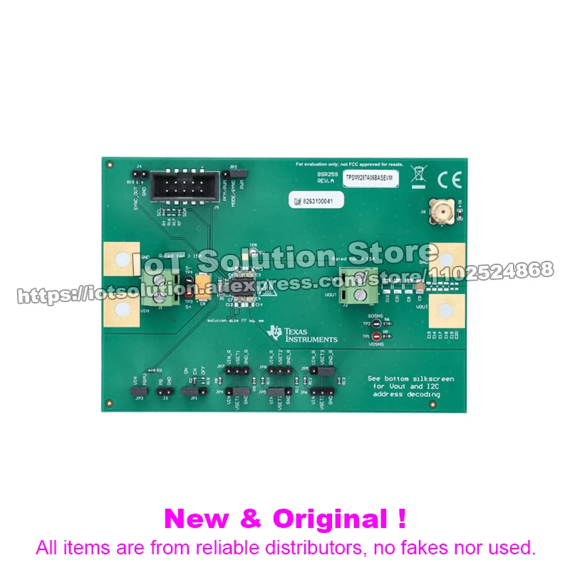 TPSM8287A06BASEVM — TPSM8287A06 evaluation module for parallelable, I²C interface, remote sense 6A step-down module