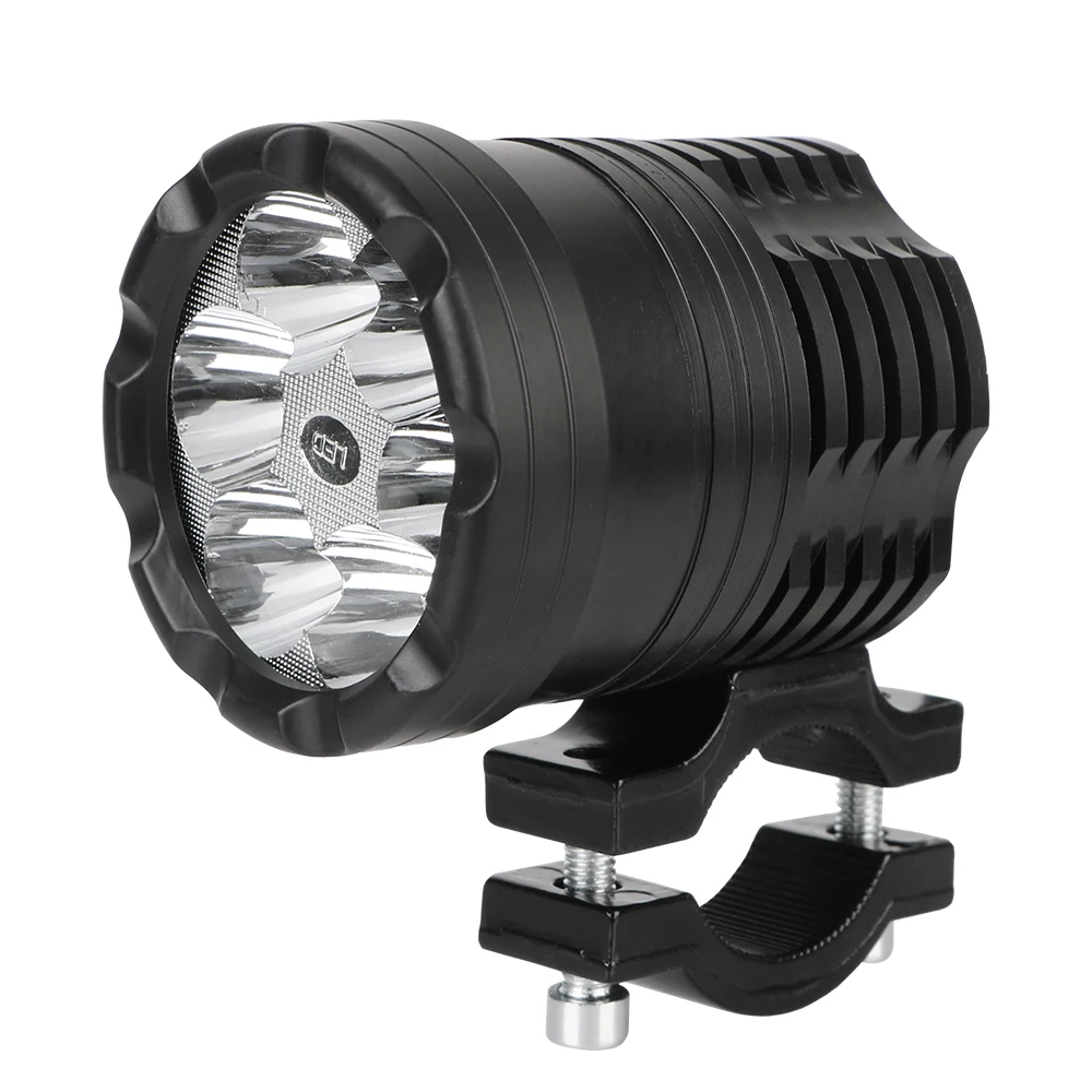 Faretto per fari a LED per luce moto 12V fari fendinebbia ausiliari lampada di guida per BMW Honda Kawasaki Cafe Racer