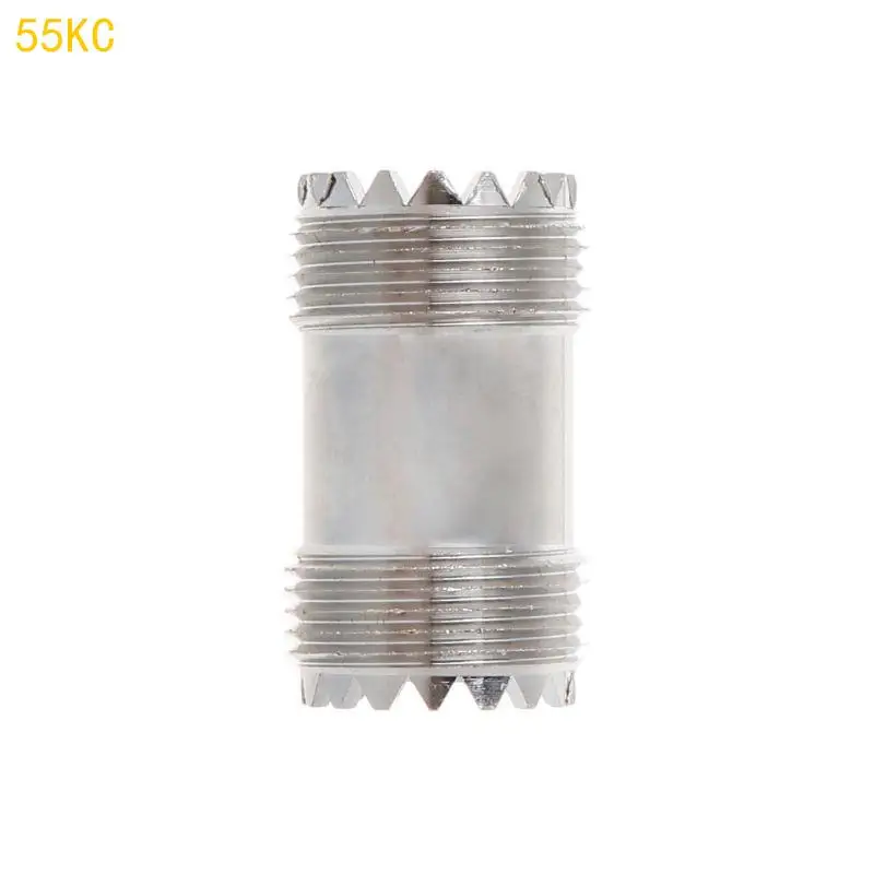 55KC UHF SO239 Female To Female Panel Mount RF Coaxial Adapter Connector Straigh