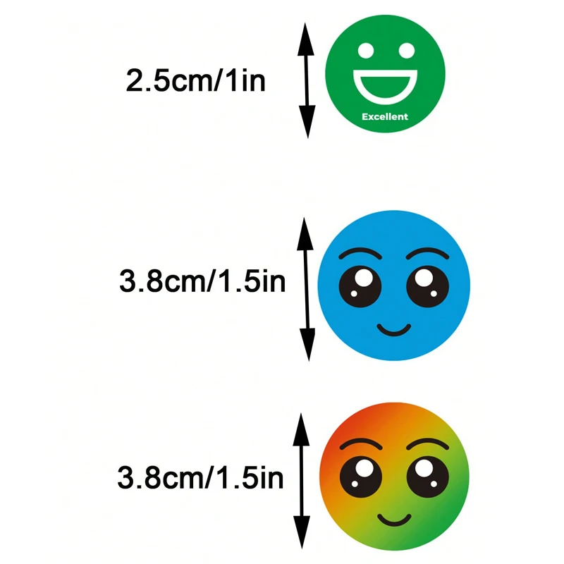 سعيد حزين الوجه المبتسم السلوك ملصقات 120/240/480 قطعة تسميات المعلمين الفصول الدراسية أطفال طالب مكافأة ملصق اللعب الهدايا