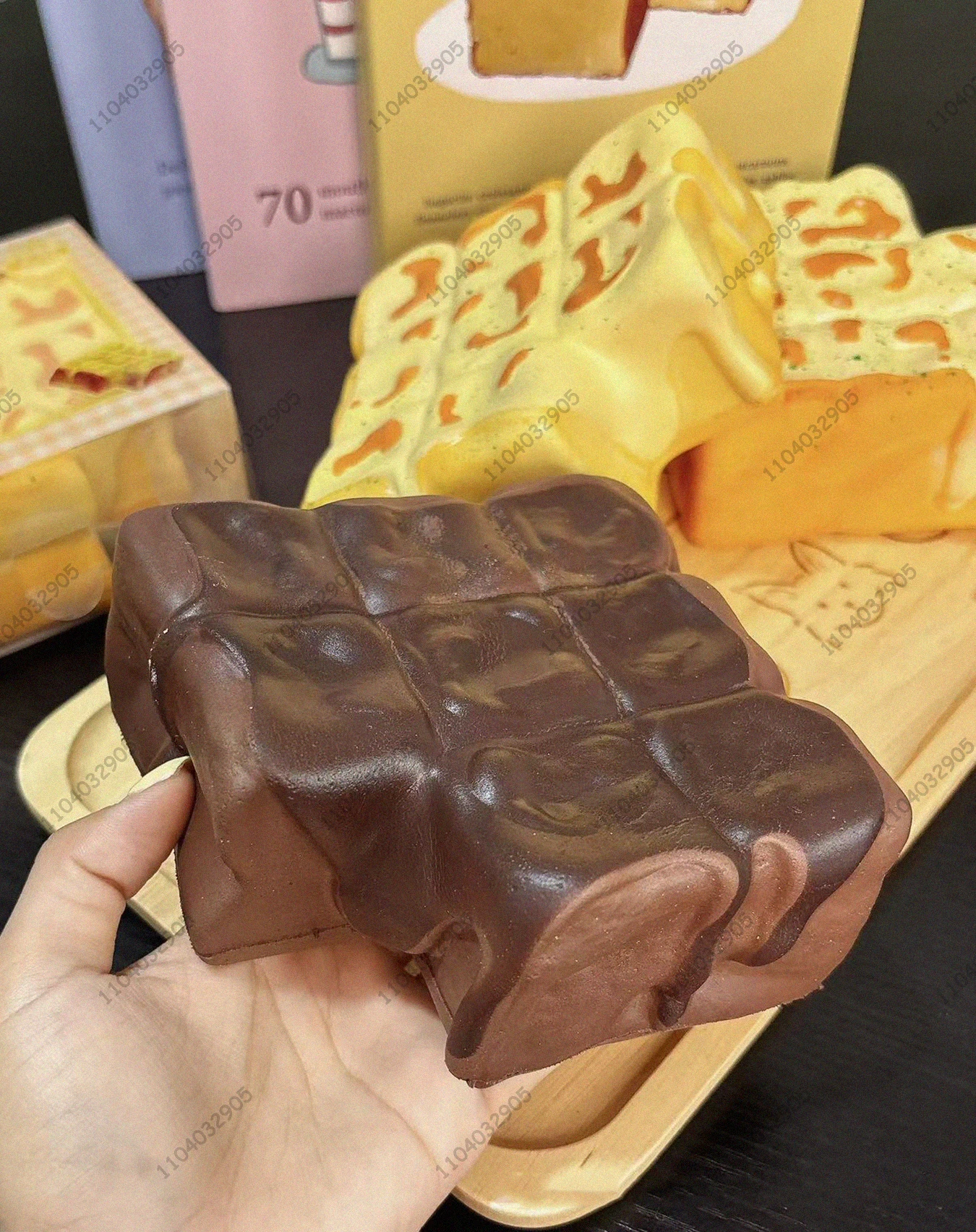 バターフレンチトースト スローライジング スクイーズトイ チョコレートラバトースト フード スクイーズトイ ストレス解消 ハンドリラックス ギフトトイ